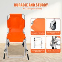 Stair Chair Evacuation Emergency Climbing Stair 3 Adjustable Straps Lifting