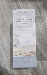 Standard/Queen Medium/Firm Memory Foam & Down Alternative Firm Pillow Casaluna