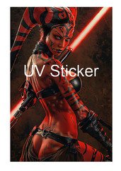 Star Wars Darth Talon Pin Up UV printed color sticker. Multiple sizes