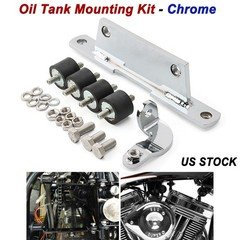 Steel Oil Tank Bracket Mount Kit For Harley 86-99 Softail FXST / Heritage FLST