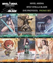 Stellar Blade Promo Complete Set Cards Pack BT07 Nivel Arena Eve Protocol KR