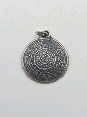 Sterling Silver 925 Mexico Aztec Calendar Charm