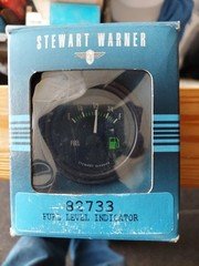 Stewart Warner 82733 Fuel Level Gauge 12V
