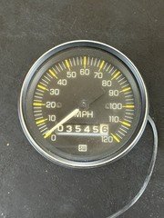 Stewart Warner Stage 1 Speedometer 0-120 MPH 3 3 3/8 Vintage Gauge