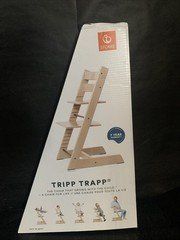Stokke Tripp Trapp Chair - White - Adjustable Convertible Chair  #NO8503