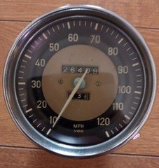 Straight Connection MPH Speedometer & Bracket - Fits Mercedes W136 Gullwing