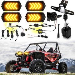 Street Legal UTV Turn Signals w/ License Plate Kit For Honda Talon 1000X 1000X-4
