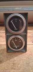 Studebaker Hawk Stewart Warner Fuel Oil Pressur Gauge W/ Mount Packard Hawk Dash