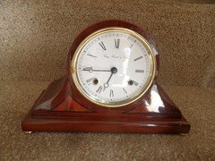 Stunning Franz Hermle & Sohm Twin Hammer Bell Chiming Mantle Clock w/ Balance