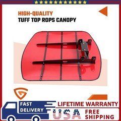 Sun Shield Tuff Top Tractor Canopy For 2" x 2" or 2" x 3" ROPS 48" X 52" Red Sun
