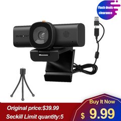 SVBONY 2K Web Cam for PC Computer Camera W/ Low-Light 3D Noise Reduction USB A-C