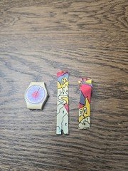 Swatch Paint By Numbers Watch Women 25mm Vtg PARTS REPAIR NOT WORKING 