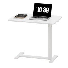 Sweetcrispy Overbed Bedside Table Wheels Adjustable Hospital Home Use Bed Table