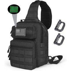 Tactical Sling Bag Small EDC Crossbody Chest Pack for Men Outdoor