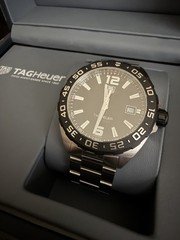 TAG Heuer Formula 1 41mm Quartz Black Dial Date 200m Box Papers Extra Strap