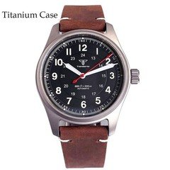 Tandorio New 39mm Titanium Automatic Pilot Men Watch For Japan NH35/Miyota 8215