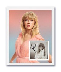 Taylor Swift Autograph Signed 11x14 Framed CD Photo Tortured Poets Dept. ACOA