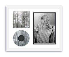 Taylor Swift Autographed Signed 11x14 Custom Framed CD Photo Folklore ACOA