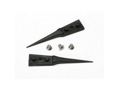 Techni-Pro 758TW209 - 1.6' ESD Plastic Tips, Style 5, Carbon PEEK Tips for