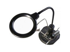 Techni-Pro TNP100196EA - Magnifier w/Auxiliary Clip on PCB Soldering Iron Stand,