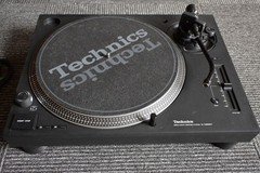Technics SL-1200MK7 Black Direct Drive DJ Turntable Tested Working w/ Dust Cover