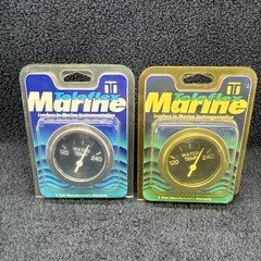 Teleflex Marine Water Temp Gauge 8059OP 120-240°F New Old Stock LOT of 2