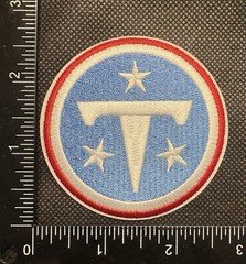 TENNESSE TITANS NFL FOOTBALL IRON ON EMBROIDERED PATCH SAME AS PHOTOS