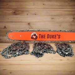 THE DUKE'S BAR AND 4 CHAINS FITS HUSQVARNA LARGE MOUNT 24" 3/8 .050 84DL