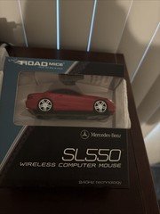 The Original Road Mice Red Mercedes SL550 Wireless Optical Mouse with headlights