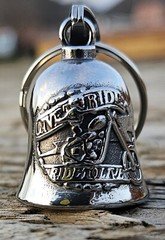 THE RIDE BELL LIVE TO RIDE Lucky Biker Charm Fits All Motorcycles Harley USA