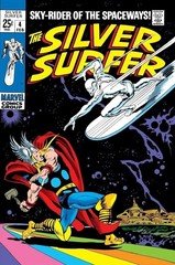 THE SILVER SURFER #4 COMIC BOOK COVER Poster print 11"x17" home decor