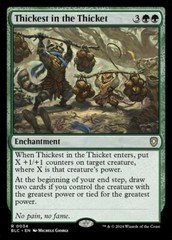 Thickest in the Thicket 0034 Non Foil Rare Bloomburrow Commander MTG NM