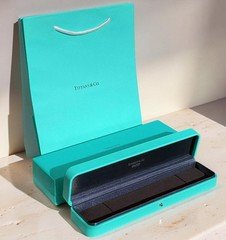 Tiffany & Co. Engagement Blue Leather Bracelet Empty Box Case ( USA  )