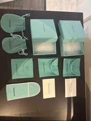 Tiffany & Co. Jewelry Gift Boxes, cards & pouches (all as seen)