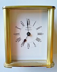 Tiffany & Co Roman Numeral Clock Germany  "Rockwell"  engraved