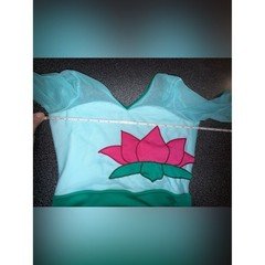 Tiger Friday Mint Green Floral Appliqué One Piece Leotard Size Adult Medium