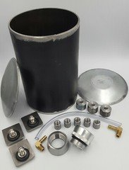 Tinworksinc DIY Custom Oil Tank Kit, 4 1/2" Domed Ends, Chopper, Bobber, Rigid