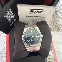 Tissot PRX Powermatic 80 40mm Black Dial Auto 100m Date Steel Box Papers
