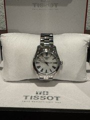 Tissot T-Wave Quartz White Mother of Pearl Dial Ladies Watch 