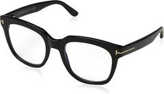 Tom Ford Blue Block Eyeglasses TF5537B 001 Black 52mm FT5537