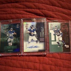 Topps 2025 Chrome New York Giants 3-Card Rookie Lot Dart Auto Carter /150