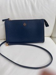 Tory Burch Carter Slim Crossbody pebbled leather
