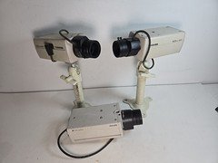 Toshiba IK-6410A CCD Color 10 Bit DSP 24V 3.5W Security Cameras Philips Lens Etc