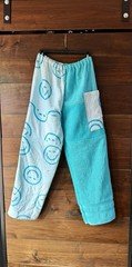 Towel Pants Turquoise Smileys