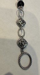 Town & Country Onyx Gold Silver 18.5" Filigree Bead Chain Necklace 41.0g 925 14k