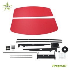 Tractor Tuff Top Canopy 52" × 52" For 2" x 2" or 2" x 3" Rops Mower Red Umbrella