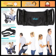 Transfer Belt with Handles - 350lbs Capacity, Medical Safety Patient Assist, Bar