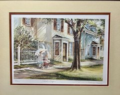 Trisha Romance School Days Hand Signed & Numbered COA Vintage 1984 Framed 22x18"