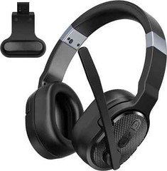 Trucker Bluetooth 5.0 Wireless Headset With Noise Cancelling Mic For Phone PC