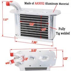 Turbo Intercooler Aluminum Fits Polaris XP Turbo S Pro XP 1240930 Replacement US